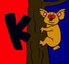 Dibujo Koala pintado por lidia 