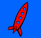 Dibujo Cohete II pintado por coete