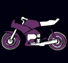 Dibujo Motocicleta pintado por kinki