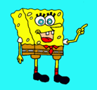 Dibujo Bob Esponja pintado por cuca