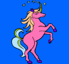 Dibujo Unicornio pintado por ponys