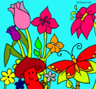 Dibujo Fauna y flora pintado por aigua