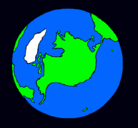 Dibujo Planeta Tierra pintado por alexander