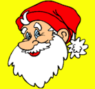 Dibujo Cara Papa Noel pintado por amalia