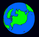 Dibujo Planeta Tierra pintado por gerald 