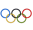 Dibujo Anillas de los juegos olimpícos pintado por damian