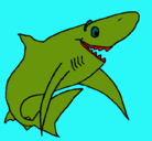 Dibujo Tiburón alegre pintado por sebastian