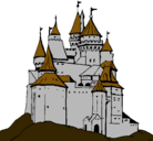 Dibujo Castillo medieval pintado por alejo