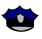 Dibujo Gorra de policía pintado por ellery