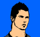 Dibujo CR7 pintado por Avatar