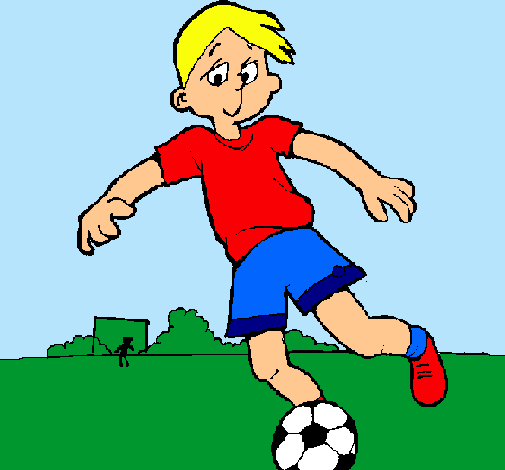 Dibujo Jugar a fútbol pintado por MegaAndrea