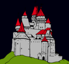 Dibujo Castillo medieval pintado por huuuu