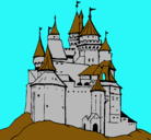 Dibujo Castillo medieval pintado por edetrftdfefdt