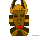 Dibujo Máscara africana pintado por nofriki
