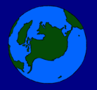 Dibujo Planeta Tierra pintado por celia22