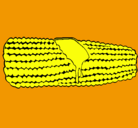 Dibujo Mazorca de maíz pintado por aransa