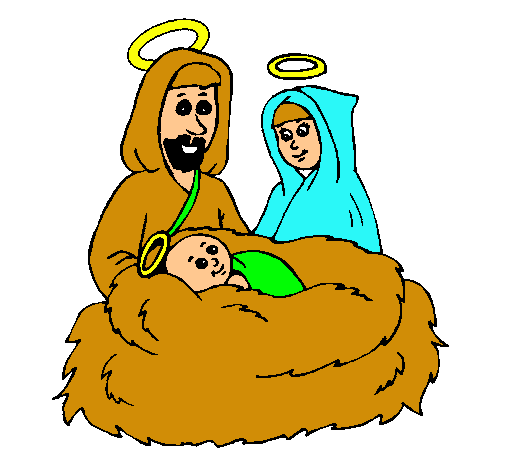 Dibujo Natividad pintado por Estefany 
