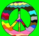 Dibujo Símbolo de la paz pintado por gutierrez