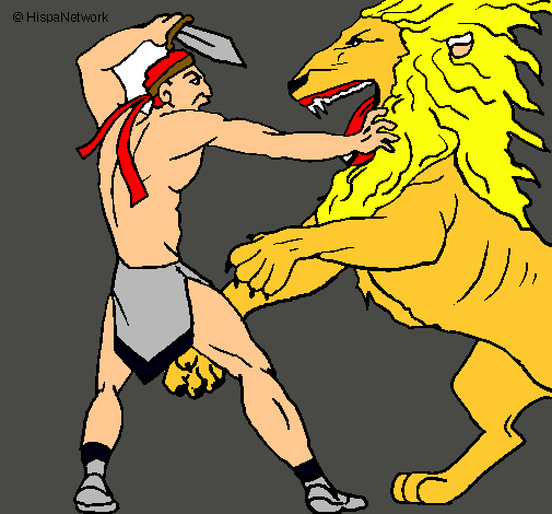 Gladiador contra león