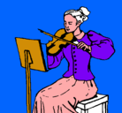 Dibujo Dama violinista pintado por Sergi