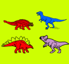 Dibujo Dinosaurios de tierra pintado por calim