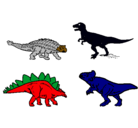 Dibujo Dinosaurios de tierra pintado por lorenz