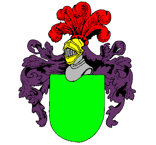 Escudo de armas y casco