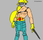 Dibujo Gladiador pintado por avatar