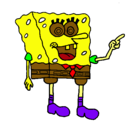 Dibujo Bob Esponja pintado por karol