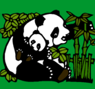 Dibujo Mama panda pintado por Avatar