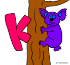 Dibujo Koala pintado por kathleen