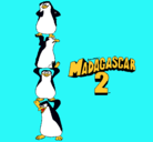 Dibujo Madagascar 2 Pingüinos pintado por dana