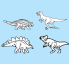 Dibujo Dinosaurios de tierra pintado por berta
