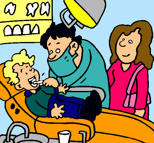 Niño en el dentista