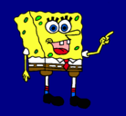 Dibujo Bob Esponja pintado por saul