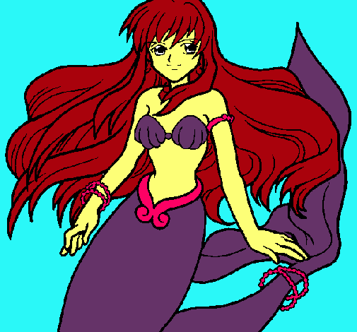 Dibujo Sirena pintado por zayuri