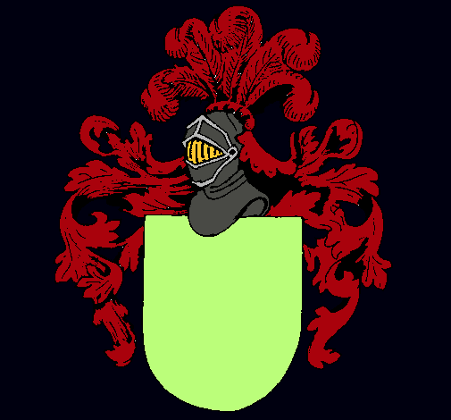 Escudo de armas y casco