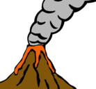 Dibujo Volcán pintado por isai