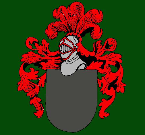 Escudo de armas y casco