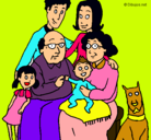 Dibujo Familia pintado por Lopez