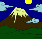 Dibujo Monte Fuji pintado por brendiita