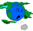 Dibujo Tierra enferma pintado por kelymar