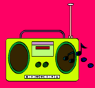 Dibujo Radio cassette 2 pintado por FVNGHGVBVGJFBBB