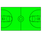 Dibujo Cancha pintado por dubanito