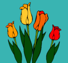Dibujo Tulipanes pintado por criistiina