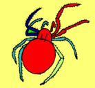 Dibujo Araña venenosa pintado por MARIETE