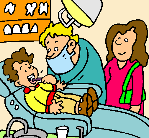 Niño en el dentista