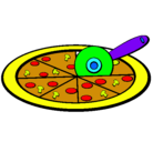 Dibujo Pizza pintado por pixoxa