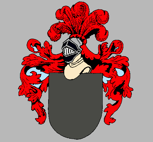 Escudo de armas y casco