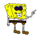 Dibujo Bob Esponja pintado por 4444441444454